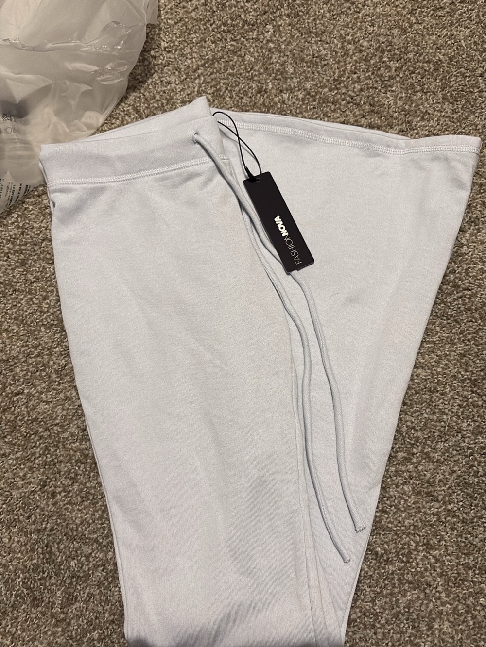 Light blue Drawstring pants with Tag
